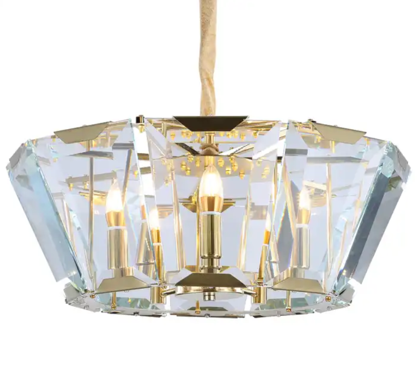 Oval Crystal Flat chandelier Light Modern In Door Home Ceiling Pendant Chandeliers Light Decorative Fixtures