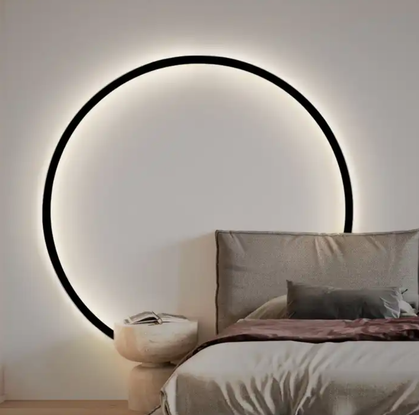 Modern Wall Mural Light for Home Indoor Bedroom Corridor Hotel Ceiling Art Decoration Universe led Moon Wall Lamp