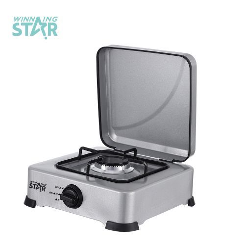 Winningstar Single Burner Gas Stove Cooker Plate With Automatic Ignition -Grey.